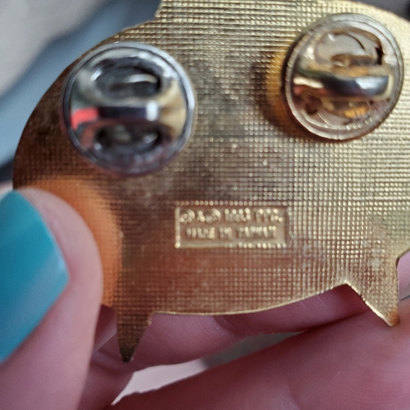 Star Trek 1993 Pin Vintage Gold Silver Tones Next Generation Communicator - Picture 4 of 4